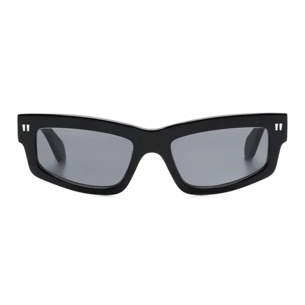 NEW OFF-WHITE SUNGLASSES, UNISEX BLACK SQUARE EYEWEAR OFF-WHITE - Picture 2 of 3